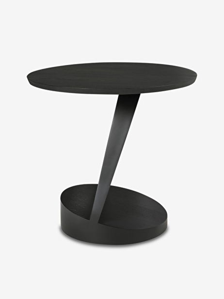 TABLE D'APPOINT OBLIC TECK - ETHNICRAFT  Noir , Maison Bensimon
