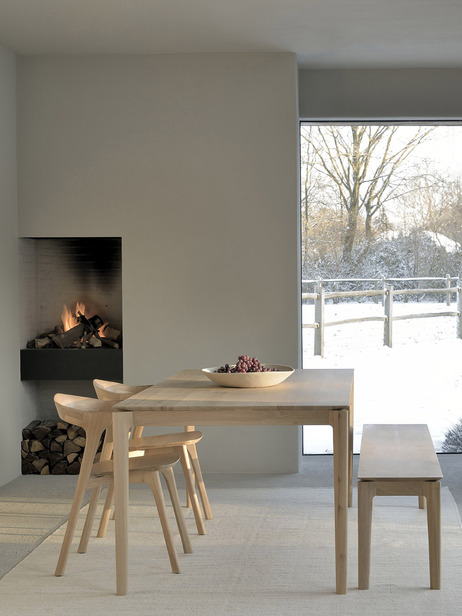 BANC BOK CHENE  - ETHNICRAFT  Chene clair , Maison Bensimon