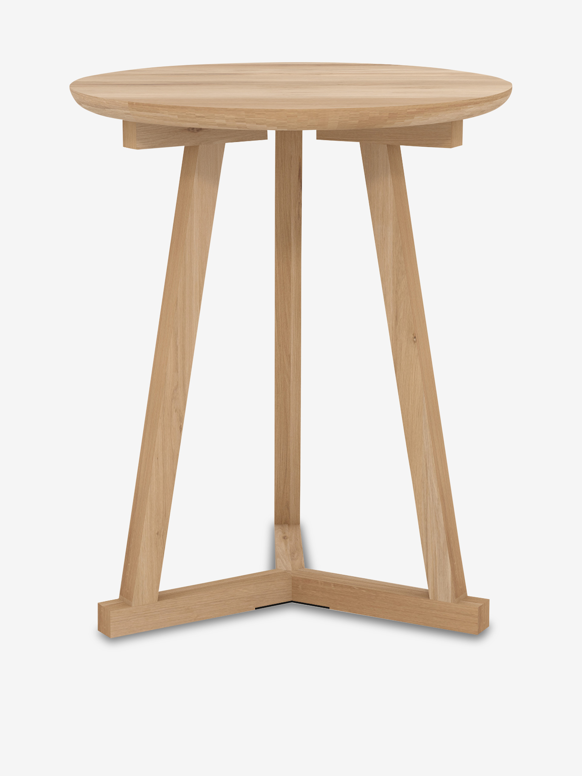 TABLE TRIPOD CHENE MASSIF - ETHNICRAFT Chene clair , Maison Bensimon